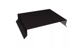 Парапетная крышка прямая 200мм 0,5 Satin Matt TX RAL 9005 черный (3м). Цена: 3465 руб. Артикул: 36067