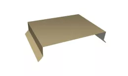 Парапетная крышка прямая 200мм 0,45 PE с пленкой RAL 1014 слоновая кость (2,5м). Цена: 2153 руб. Артикул: 36022