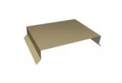Парапетная крышка прямая 200мм 0,45 PE с пленкой RAL 1014 слоновая кость (2,5м) – Купить оптом и в розницу