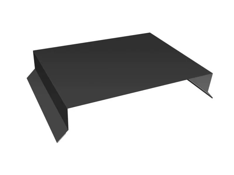 Парапетная крышка прямая 200мм 0,5 Satin с пленкой RAL 7016 антрацитово-серый (3м) купить в краснодаре