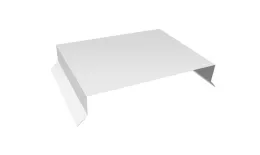 Парапетная крышка прямая 200мм 0,5 Satin с пленкой RAL 9003 сигнальный белый (3м). Цена: 3026 руб. Артикул: 36082