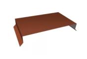Парапетная крышка прямая 250мм 0,5 Satin Matt TX RAL 8004 терракота (2м) – Купить оптом и в розницу