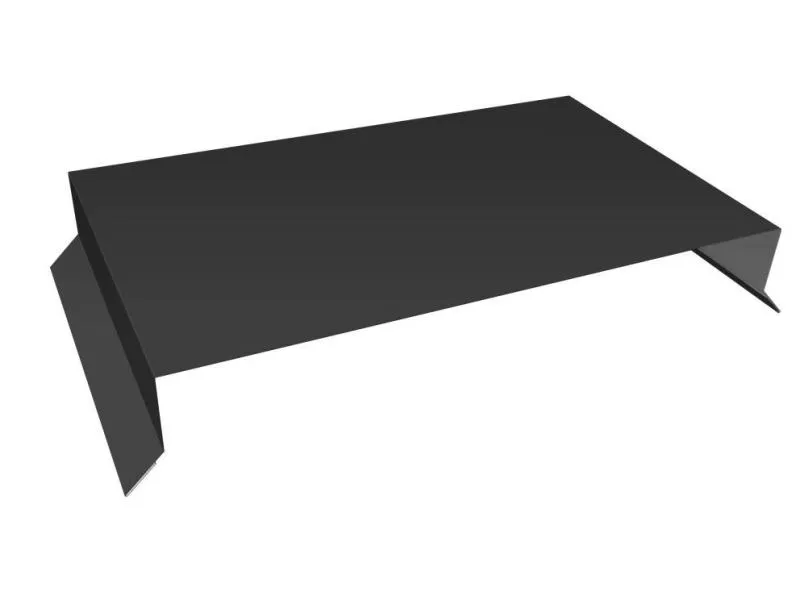 Парапетная крышка прямая 250мм 0,5 Satin с пленкой RAL 7016 антрацитово-серый (2м) купить в краснодаре