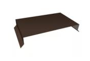 Парапетная крышка прямая 390мм 0,5 Satin Matt RAL 8017 шоколад (2м) – Купить оптом и в розницу