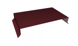 Парапетная крышка прямая 390мм 0,5 Satin с пленкой RAL 3005 красное вино (3м). Цена: 4510 руб. Артикул: 35564