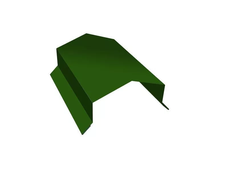 Парапетная крышка угольная 200мм 0,45 PE с пленкой RAL 6002 лиственно-зеленый (2м) купить в краснодаре