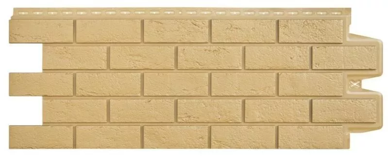 Фасадные панели GRAND LINE Коллекция Состаренный Кирпич Classic Песочный купить в краснодаре