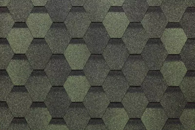 Гибкая черепица Docke PIE EURASIA Шестигранник Зеленый купить в краснодаре