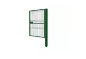 Калитка с сеткой 3D Гиттер проф труба 40*20 Ш-1000 В-1900 со столбом 60х60х3000 ППК RAL 6005 – Купить оптом и в розницу