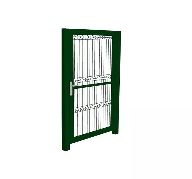 Калитка панель 3D проф. труба 50х50 Ш-1000мм В-1900мм со столбами 80х80х3000, ППК RAL 6005 купить в краснодаре