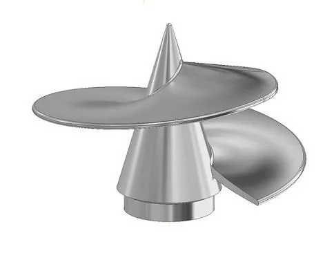 Наконечник винтовой сварной для сваи d 76. RAL 9005 Черный купить в краснодаре