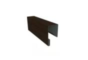 Планка П-образная заборная 24 0,45 Print Elite Coffee Wood Blesk TwinColor (2,5м) – Купить оптом и в розницу