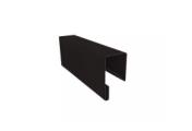 Планка П-образная заборная 17 0,45 Drap-double TX RAL 9005 черный (2м) – Купить оптом и в розницу