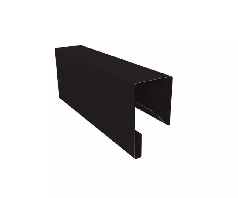 Планка П-образная заборная 17 0,45 Drap-double TX RAL 9005 черный (3м) купить в краснодаре