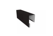 Планка П-образная заборная 17 0,45 Drap ST RAL 9005 черный (2,5м) – Купить оптом и в розницу
