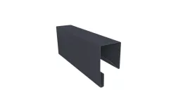 Планка П-образная заборная 17 0,45 Drap TwinColor RAL 7024 мокрый асфальт (2м). Цена: 467 руб. Артикул: 30841