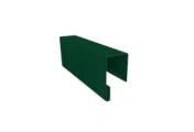 Планка П-образная заборная 17 0,45 PE-Double с пленкой RAL 6005 зеленый мох (2м) – Купить оптом и в розницу