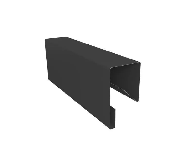 Планка П-образная заборная 17 0,45 PE-Double с пленкой RAL 7016 антрацитово-серый (2,5м) купить в краснодаре