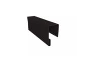 Планка П-образная заборная 17 0,45 PE-Double с пленкой RAL 9005 черный (3м) – Купить оптом и в розницу