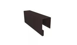 Планка П-образная заборная 17 0,45 PE-Double с пленкой RR 32 темно-коричневый (2м). Цена: 432 руб. Артикул: 30507