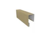 Планка П-образная заборная 17 0,45 PE с пленкой RAL 1014 слоновая кость (2,5м) – Купить оптом и в розницу