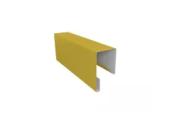 Планка П-образная заборная 17 0,45 PE с пленкой RAL 1018 цинково-желтый (2м) – Купить оптом и в розницу
