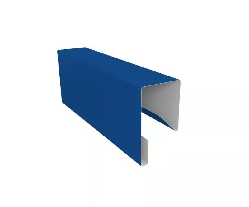 Планка П-образная заборная 17 0,45 PE с пленкой RAL 5005 сигнальный синий (2,5м) купить в краснодаре