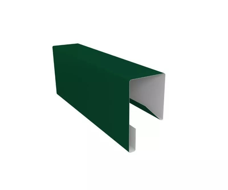 Планка П-образная заборная 17 0,45 PE с пленкой RAL 6005 зеленый мох (2,5м) купить в краснодаре