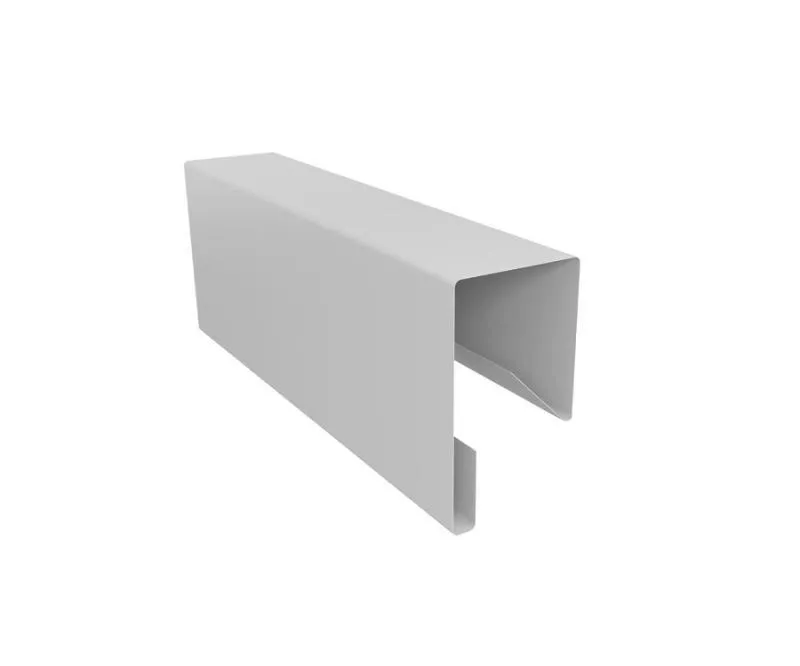 Планка П-образная заборная 17 0,45 PE с пленкой RAL 9003 сигнальный белый (2м) купить в краснодаре