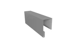 Планка П-образная заборная 17 0,45 PE с пленкой RAL 9006бело-алюминиевый (2,5м). Цена: 500 руб. Артикул: 30732