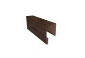 Планка П-образная заборная 17 0,45 Print Elite Antique Wood TwinColor (2м) – Купить оптом и в розницу