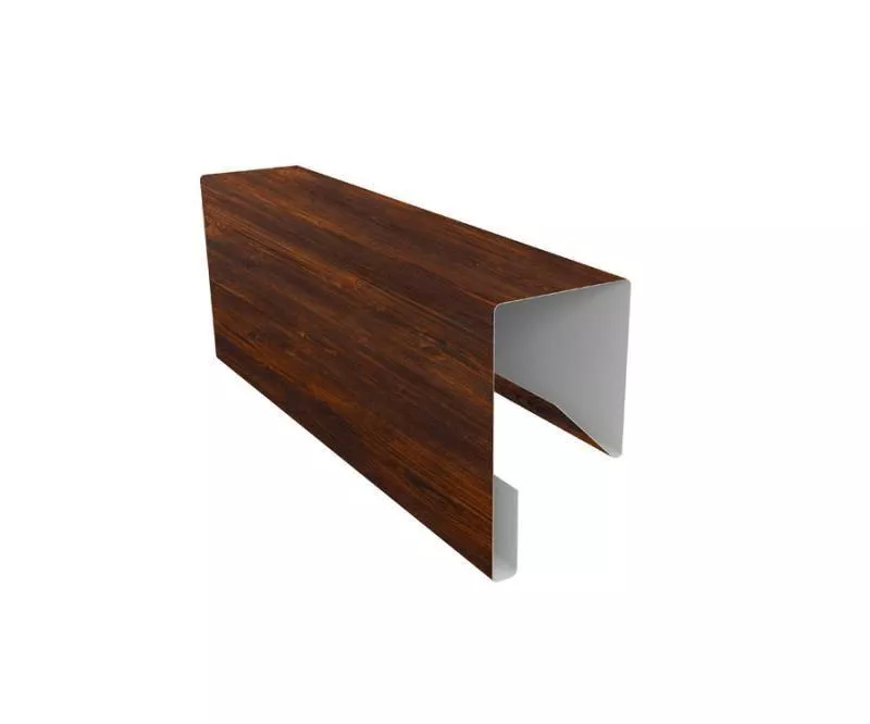 Планка П-образная заборная 17 0,45 Print Elite Chestnut Wood (2м) купить в краснодаре