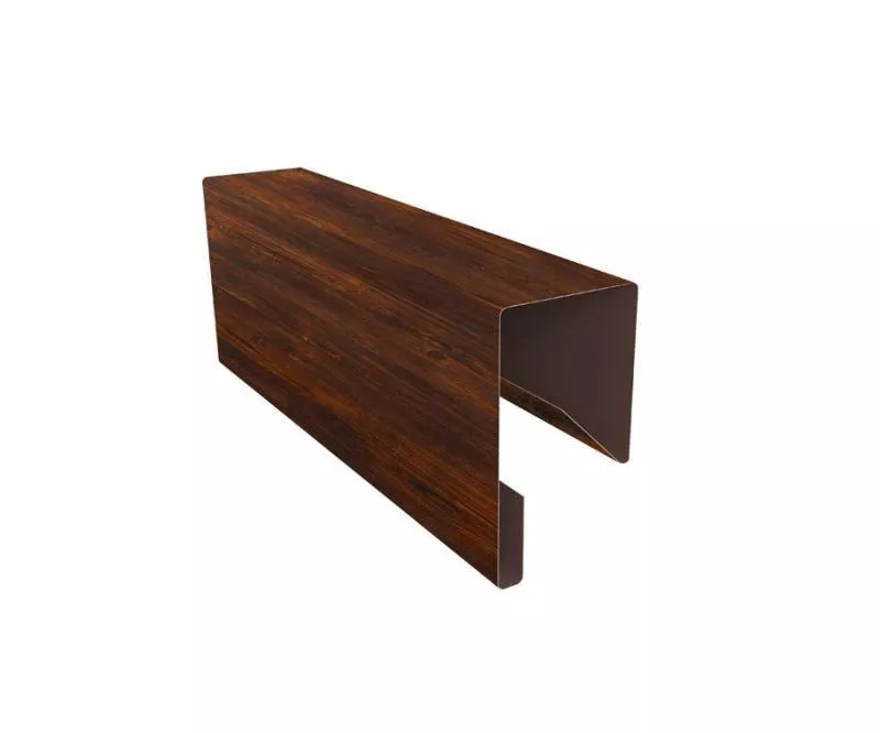 Планка П-образная заборная 17 0,45 Print Elite Chestnut Wood TwinColor (2,5м) купить в краснодаре