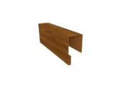 Планка П-образная заборная 17 0,45 Print Elite Golden Wood TwinColor (2м) – Купить оптом и в розницу