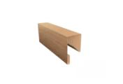 Планка П-образная заборная 17 0,45 Print Elite Honey Wood TwinColor (2м) – Купить оптом и в розницу