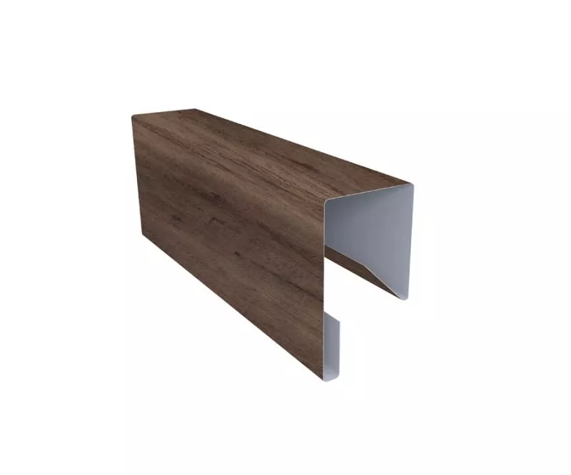 Планка П-образная заборная 20 0,45 Print Premium Almond Wood Fresh (3м) купить в краснодаре