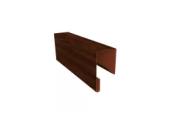Планка П-образная заборная 17 0,45 Print Premium Cherry Wood (2м) – Купить оптом и в розницу