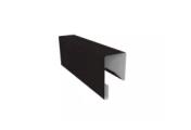 Планка П-образная заборная 17 0,5 PurPro с пленкой RAL 9005 черный (2,5м) – Купить оптом и в розницу
