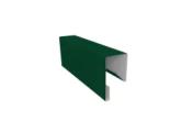 Планка П-образная заборная 17 0,5 Satin Matt TX RAL 6005 зеленый мох (3м) – Купить оптом и в розницу