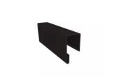 Планка П-образная заборная 17 0,5 Velur X RAL 9005 черный (3м) – Купить оптом и в розницу