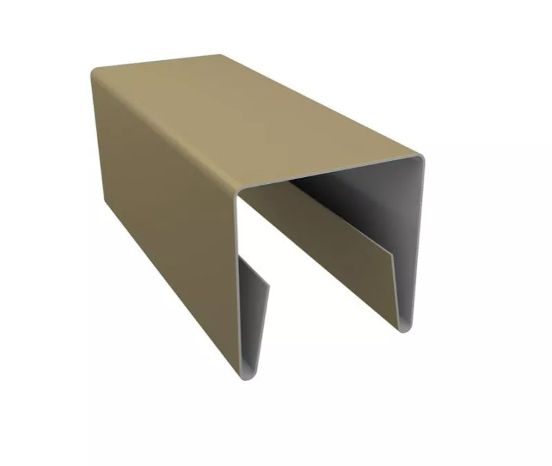 Планка П-образная заборная 24 0,4 PE с пленкой RAL 1014 слоновая кость (2м) купить в краснодаре