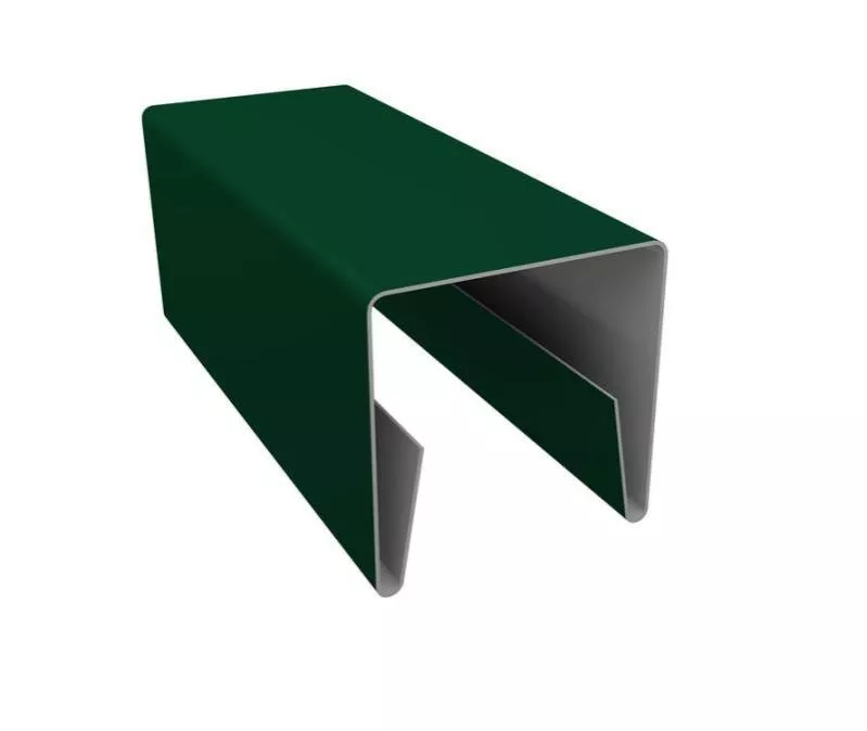 Планка П-образная заборная 20 0,45 Drap RAL 6005 зеленый мох (2,5м) купить в краснодаре