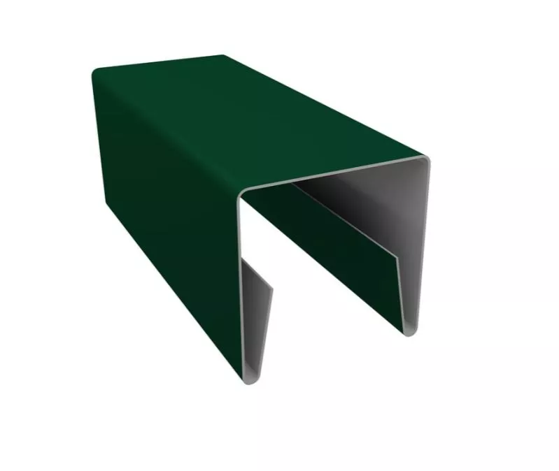 Планка П-образная заборная 20 0,45 Drap TX RAL 6005 зеленый мох (2,5м) купить в краснодаре