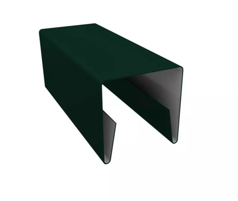 Планка П-образная заборная 20 0,45 PE с пленкой RAL 6005 зеленый мох (2,5м) купить в краснодаре