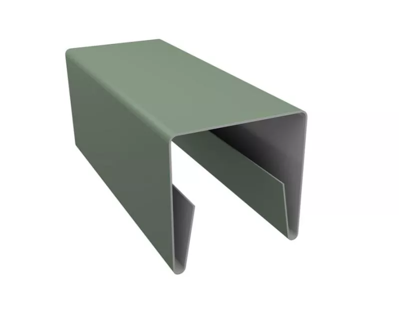 Планка П-образная заборная 20 0,45 PE с пленкой RAL 6019 бело-зеленый (2м) купить в краснодаре