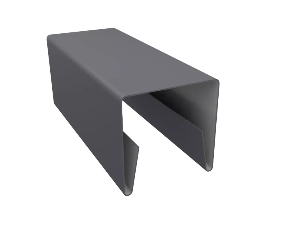 Планка П-образная заборная 20 0,5 PE с пленкой RAL 7004 сигнальный серый (2м) купить в краснодаре