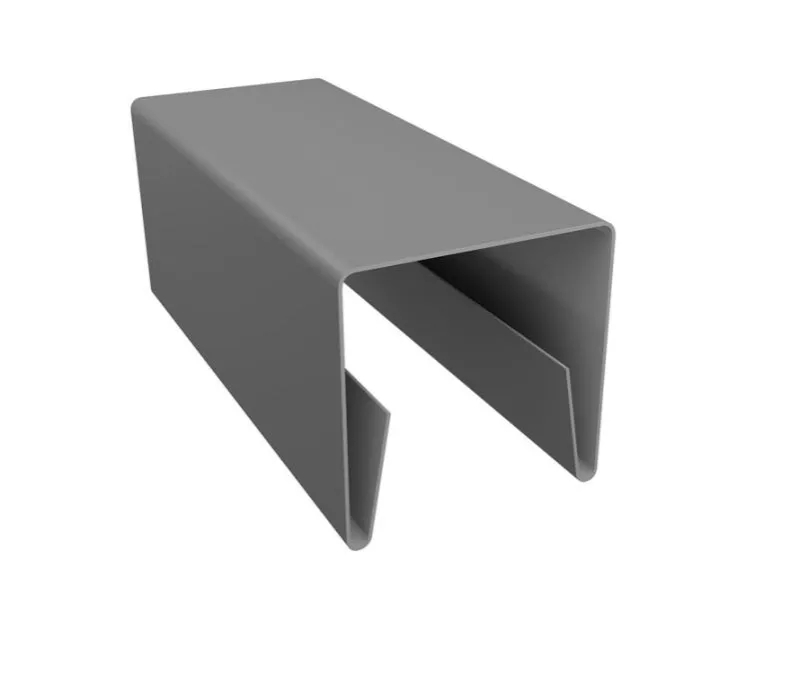 Планка П-образная заборная 20 0,45 PE с пленкой RAL 9006бело-алюминиевый (2м) купить в краснодаре