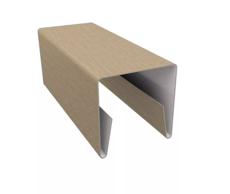 Планка П-образная заборная 20 0,45 Print Elite Milky Wood TwinColor (2м) купить в краснодаре