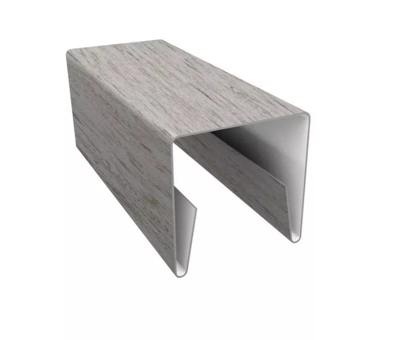 Планка П-образная заборная 20 0,45 Print Elite Snow Wood TwinColor (2м) купить в краснодаре