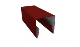 Планка П-образная заборная 20 0,5 Satin с пленкой RAL 3011 коричнево-красный (3м). Цена: 653 руб. Артикул: 31124
